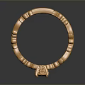Elegant Golden Ring With Intricate Decorative Patterns And Gemstone Detail For Fashion Accessories
