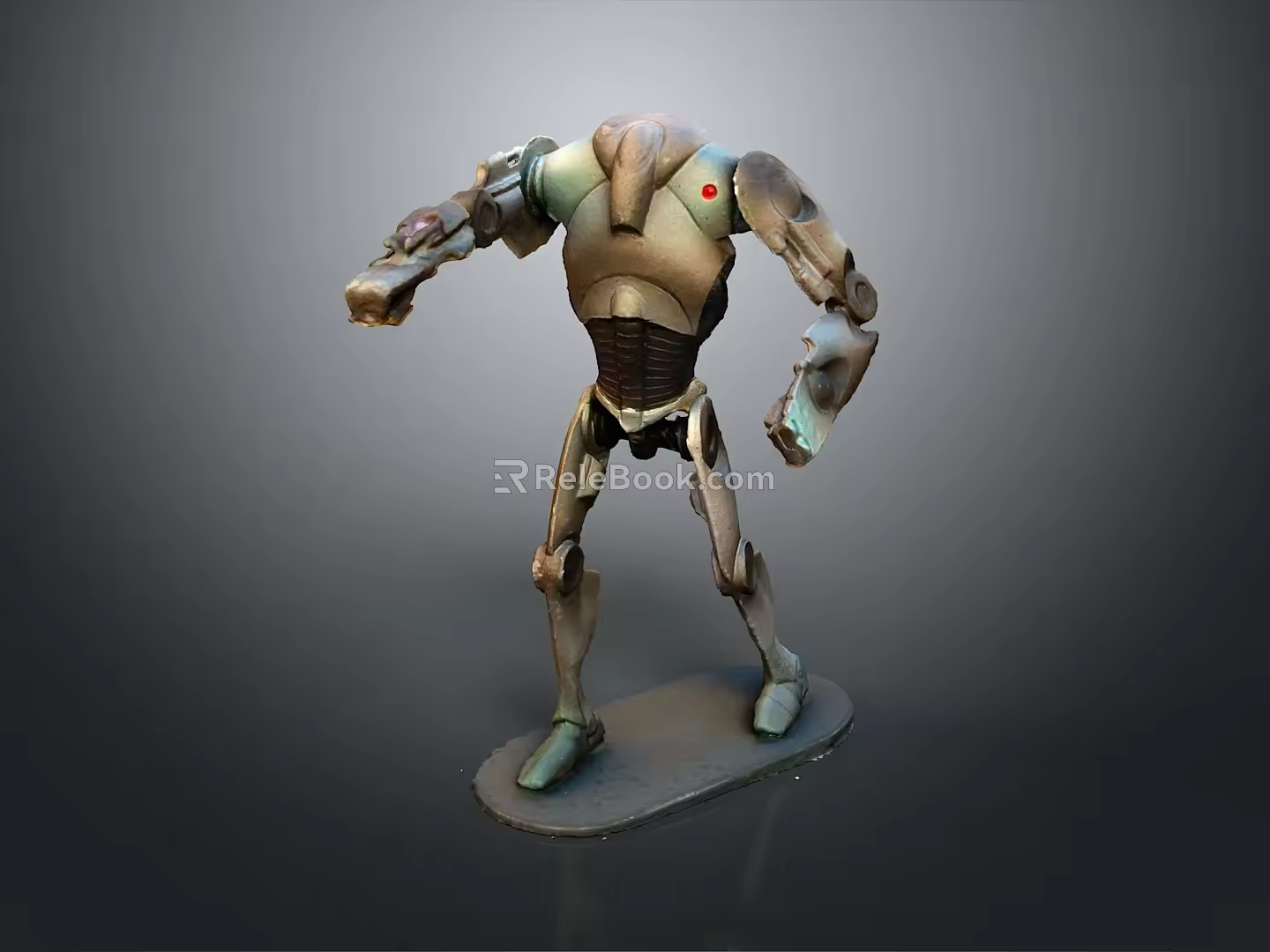 Robot Assistant Small Robot Butler Robot Butler Figure Game Figure 3d model