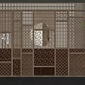 New Chinese Partition Screen 3d model