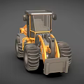 Yellow CASE 821G Heavy Duty Loader Construction Function Utility Vehicle 3d model