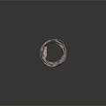 Shiny Copper Spiral Decorative Rings For Modern Clothing Accessories Design