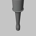 Green Cylindrical Object With White Triangle Logo And Wooden Handle