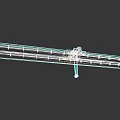 Industrial Factory Yellow Crane Arm With Metal Structure And Hanging Hook