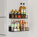 Refrigerator rack seasoning bottle rack 3d model