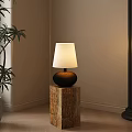 Modern medieval table lamp 3d model