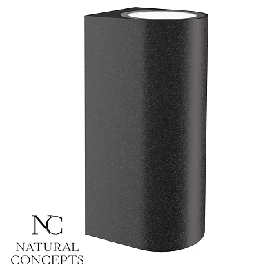 Modern Black Outdoor Light With Sleek Cylindrical Design And Durable Finish 3d model