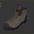 High Top Hiking Boots With Durable Upper And Non Slip Rubber Sole