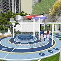 Modern Children's Play Area Bubble Theme Park Bubble Climbing Frame Mori Adventure Park Log Theme Park Amusement Equipment 3d model