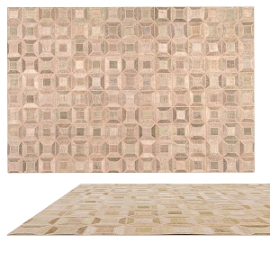 Modern Square Carpet Simple Carpet 3d model