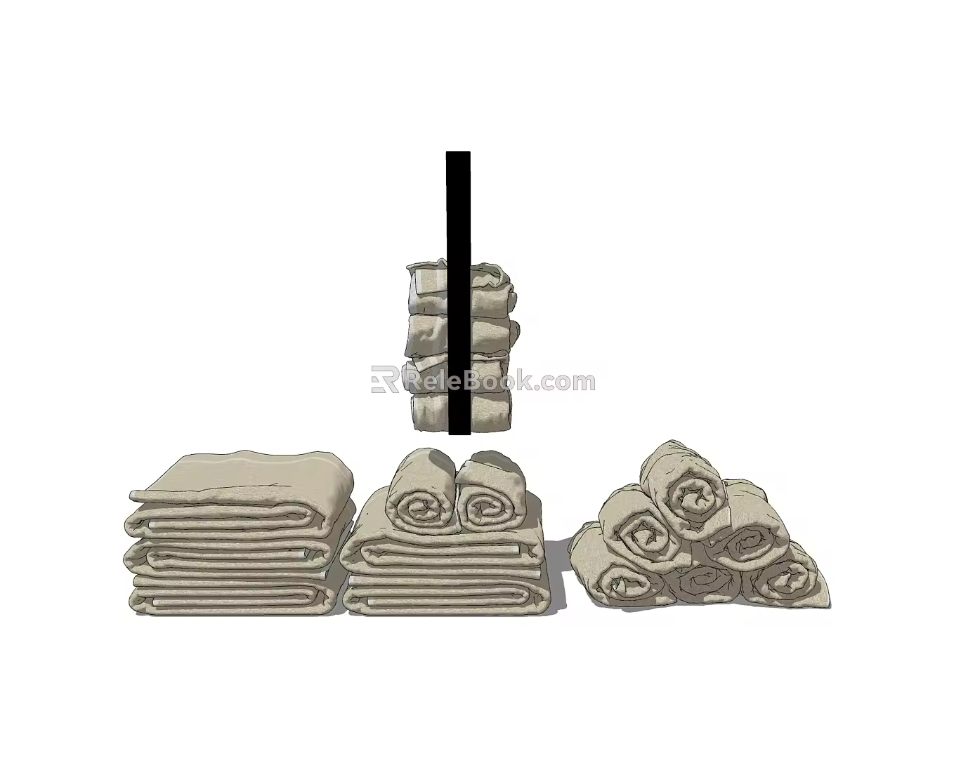 Modern Towel Rack 3d model