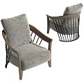 Minotti single sofa 3d model