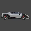 White Sports Car with Green White Red Stripes Black Wheels and Sleek Aerodynamic Exterior Design