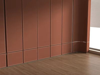 Modern Light Luxury Hard Bag Modern Leather Hard Bag Wall Panel Background 3d model