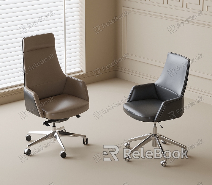 Rotating office chair model