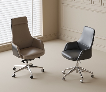 Rotating office chair 3d model