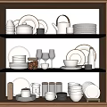 Modern Tableware Bowl 3d model