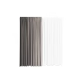 Elegant Brown And White Curtains For Modern Home Interior Decor 3d model