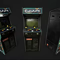 Modern game arcade 3d model