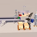 Robot View Control Station 3d model