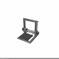 3D Printer With Metal Frame Print Head And Build Platform Design