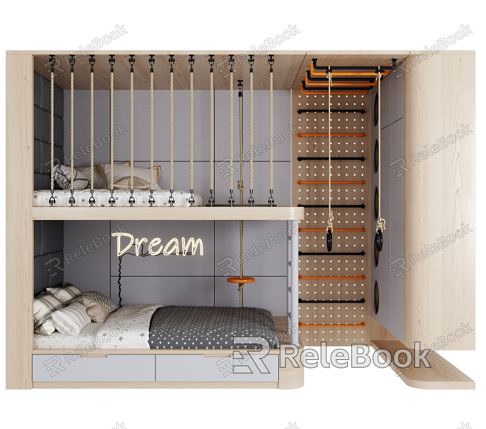 Modern Bed and Bed Children's Bed model