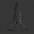 Tactical Weapon Featuring Metal Tube Tripod Stand Base Platform And Ammunition Cylinder