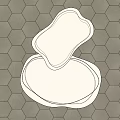 modern shaped carpet shaped carpet 3d model