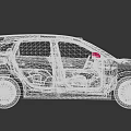 Gray Electric SUV With Modern Front Fascia Sleek Body And Alloy Wheels