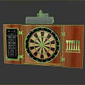 Arrow target wooden target arena archery target gun target shooting military goods 3d model