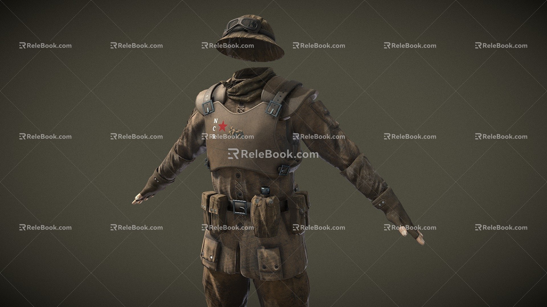 Weapon Soldier Uniform 3d model