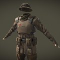 Weapon Soldier Uniform 3d model