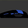 Professional Gaming Mouse Black With Blue LED Lights Ergonomic Grip And Stylish Design