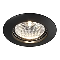Modern Black Downlight Spotlight With Sleek Design And Transparent Glass Cover