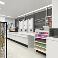 FamilyMart Convenience Store Storefront With Glass Doors Interior Shelves And Product Displays