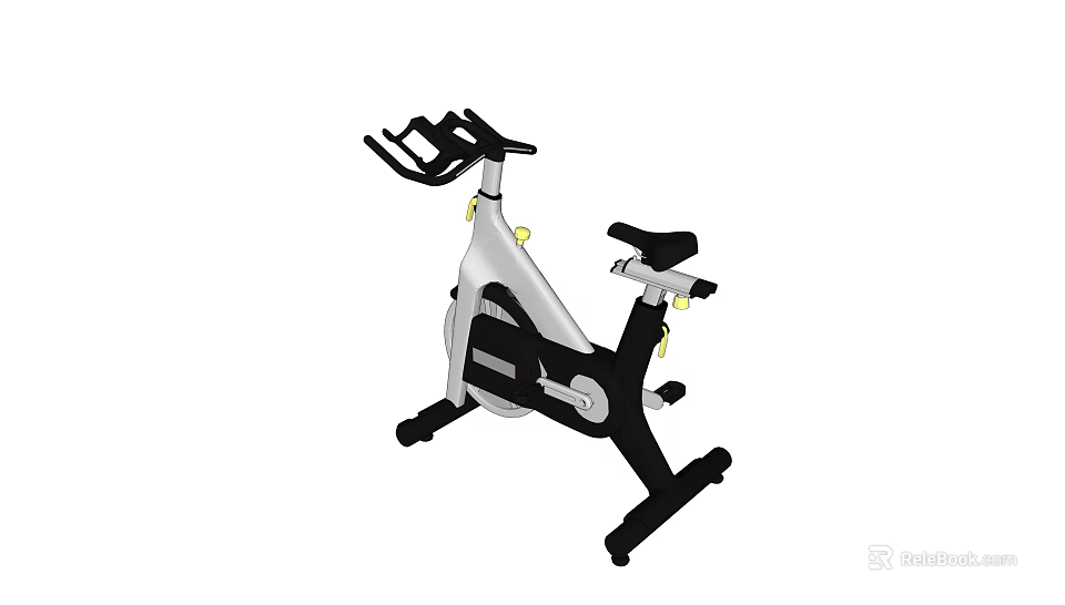 Indoor Exercise Bike Sports Equipment For Home Gym With Adjustable Seat And Ergonomic Design 3d model 