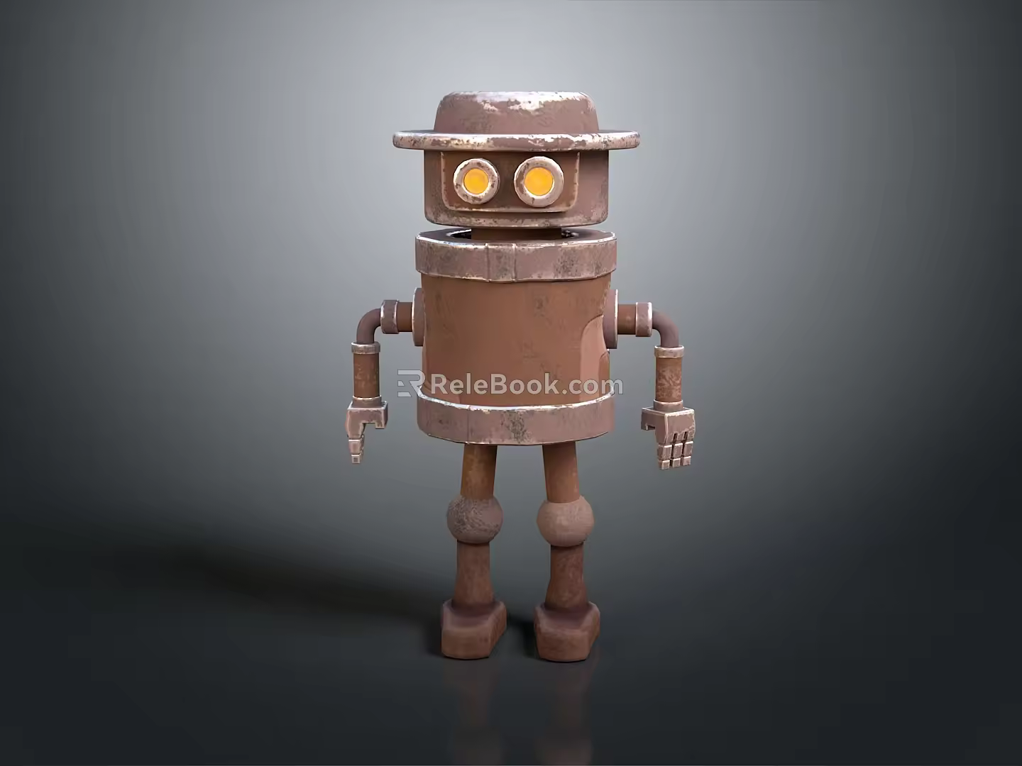 Robot Assistant Small Robot Butler Robot Butler Figure Game Figure 3d model