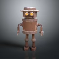 Robot Assistant Small Robot Butler Robot Butler Figure Game Figure 3d model