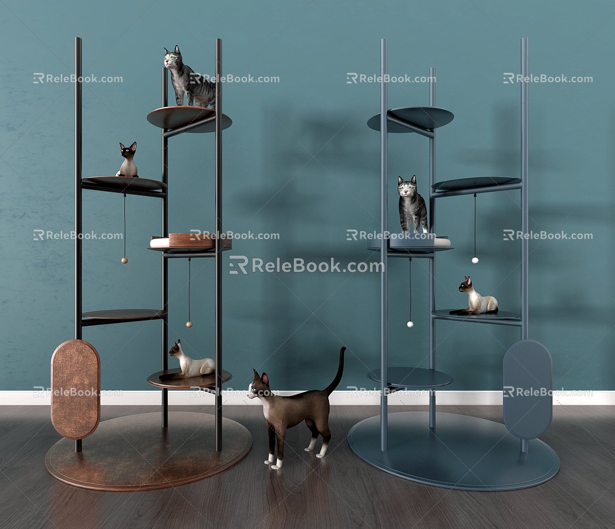 Modern Cat Climbing Frame Cat Climbing Frame Combination 3d model