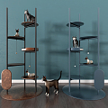 Modern Cat Climbing Frame Cat Climbing Frame Combination 3d model