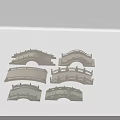 Landscape Bridges Featuring Multiple Stone Designs Arched Shapes And Ornate Railings