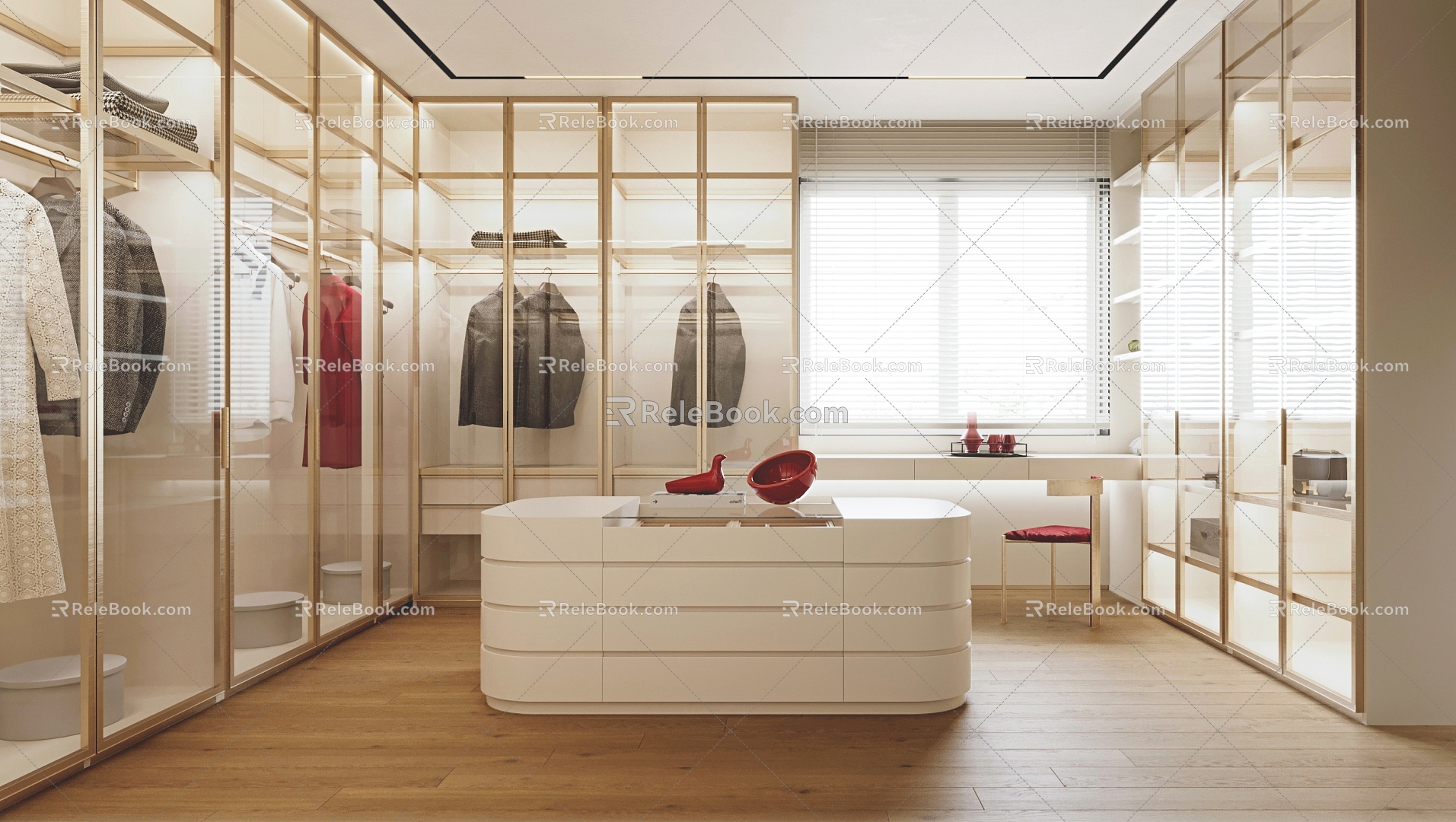 Modern Cloakroom 3d model