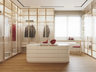 Modern Cloakroom 3d model