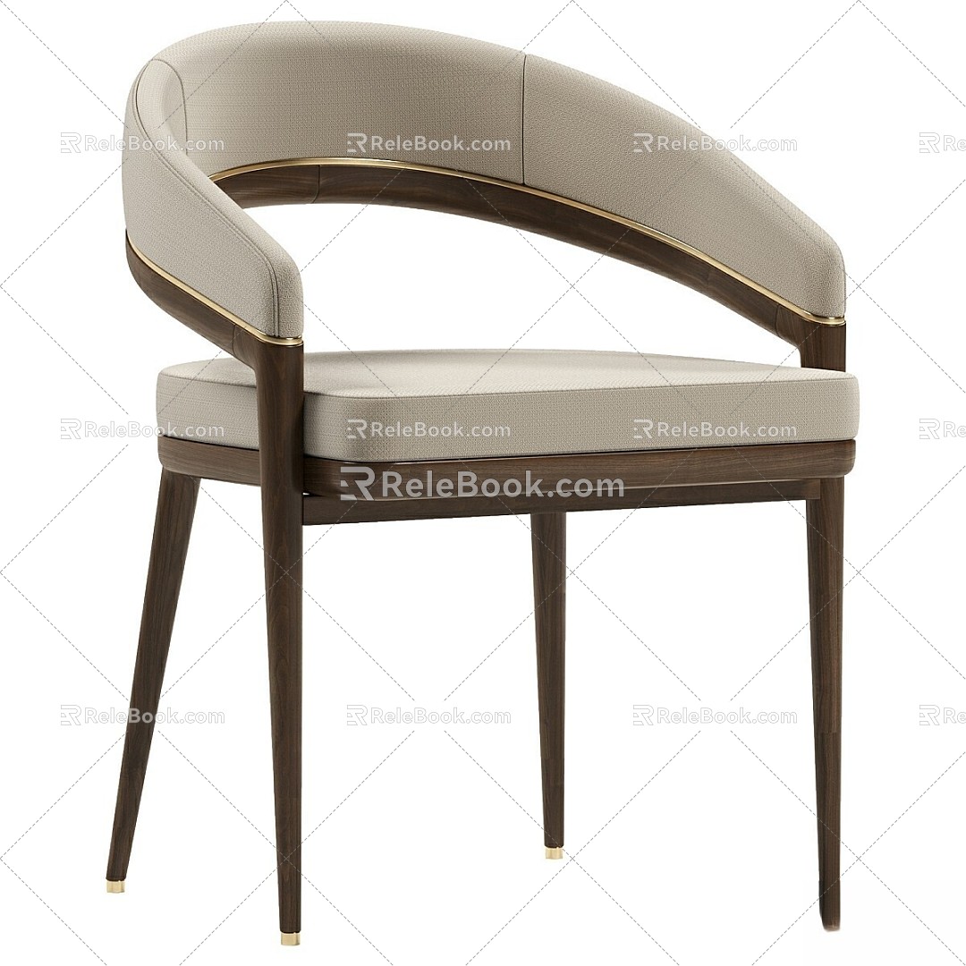 Aster Eric Dining Chair 3d model