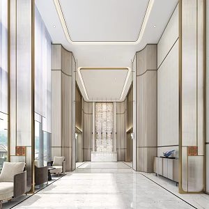 Front Office Reception 3d model