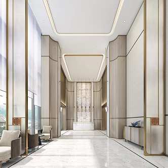 Front Office Reception 3d model