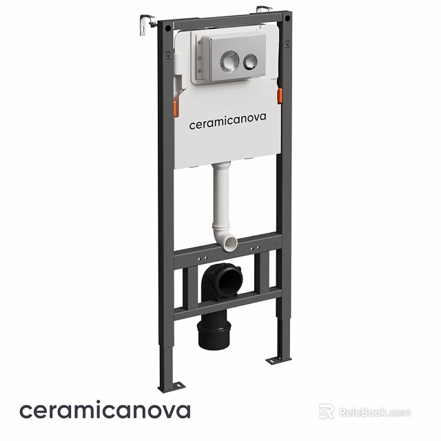 Coramicanova Toilet Concealed Cistern Frame With Metal Structure And Control Panel 3d model 