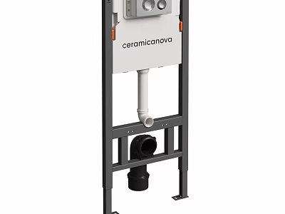 Coramicanova Toilet Concealed Cistern Frame With Metal Structure And Control Panel 3d model