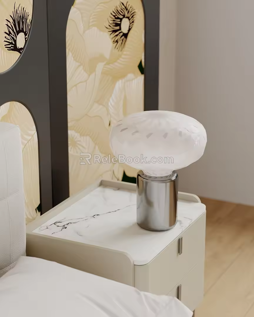 Table lamp table lamp side table bedside table 3d model