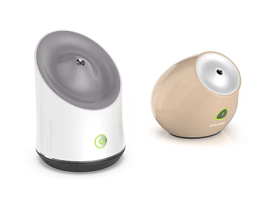 VAVA Modern Daily Electrical Appliances With White And Beige Round Shaped Design 3d model