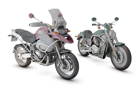 Modern Motorcycle 3d model